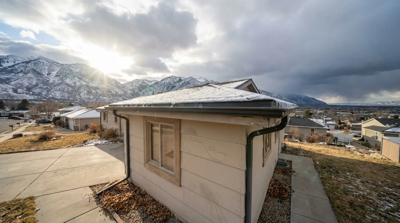 home exterior and roof damage by utah weather